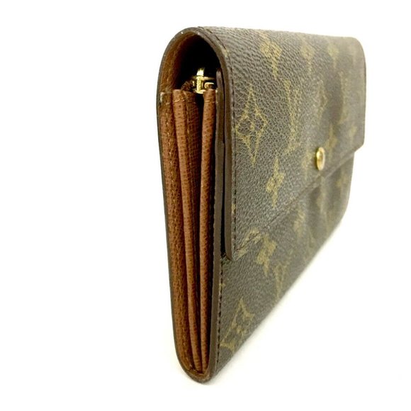 100% Authentic Louis Vuitton Monogram Portefeiulle Sarah Bifold Wallet - Picture 3 of 9